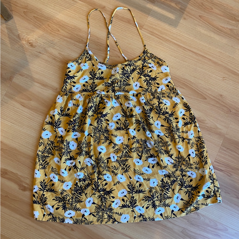 Roxy honey yellow floral dress